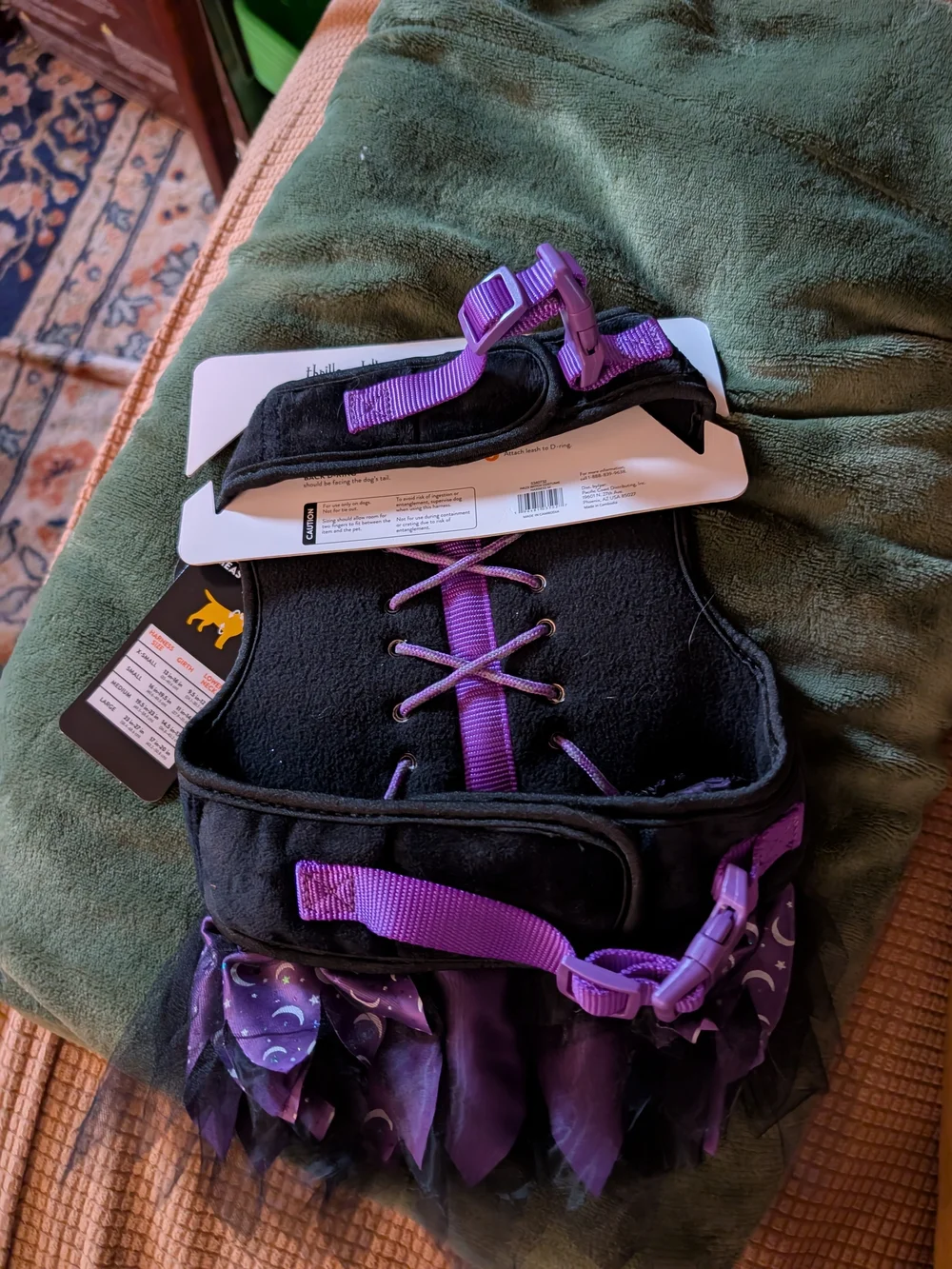 NWT Purple Moon Costume Dog Harness Vest - Size Medium